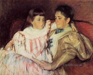 ヘイブマイヤー夫人と娘エレクトラの母親の肖像 メアリー・カサット Oil Paintings